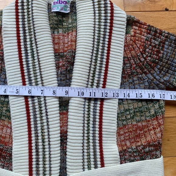 Biba Multicolor Knit Belted Cardigan – Size M - Picture 7 of 9